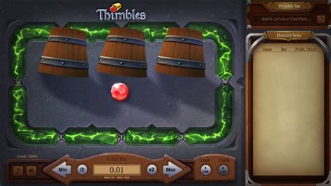 Игра Thimbles  играть бесплатно онлайн